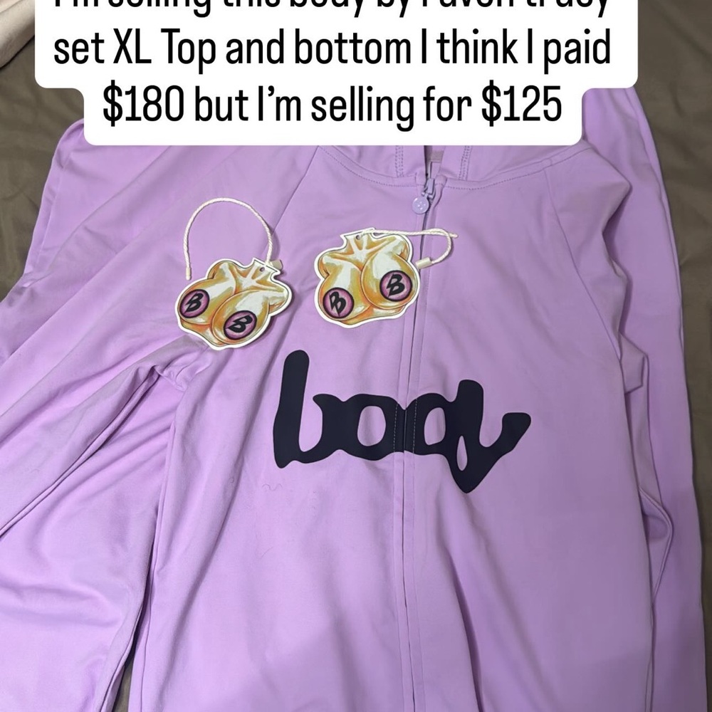 Body by Raven Tracey basics flared lavender set -SOLD